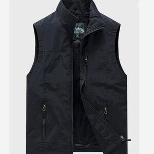 FLYGO Mens XL Black Lightweight Vest NWT